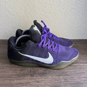 Nike Kobe 11 Elite Low Eulogy Hyper Grape Basketball Mens Size 11.5 822675-510‎
